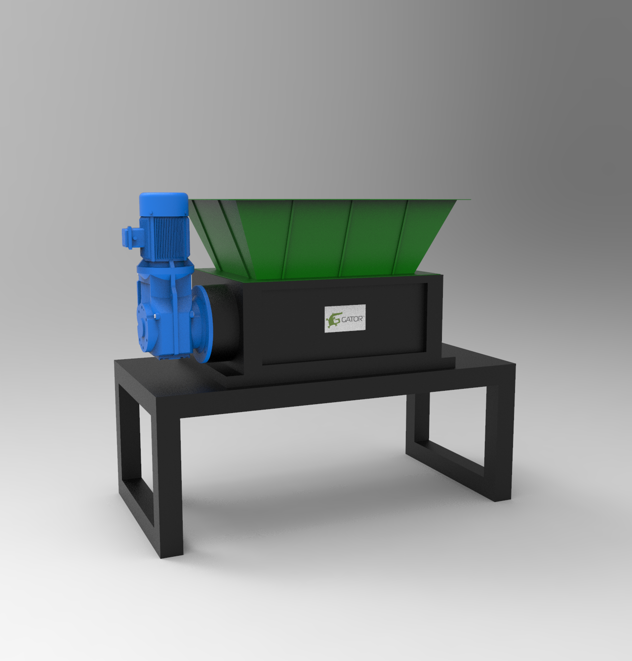 Dual shaft shredder