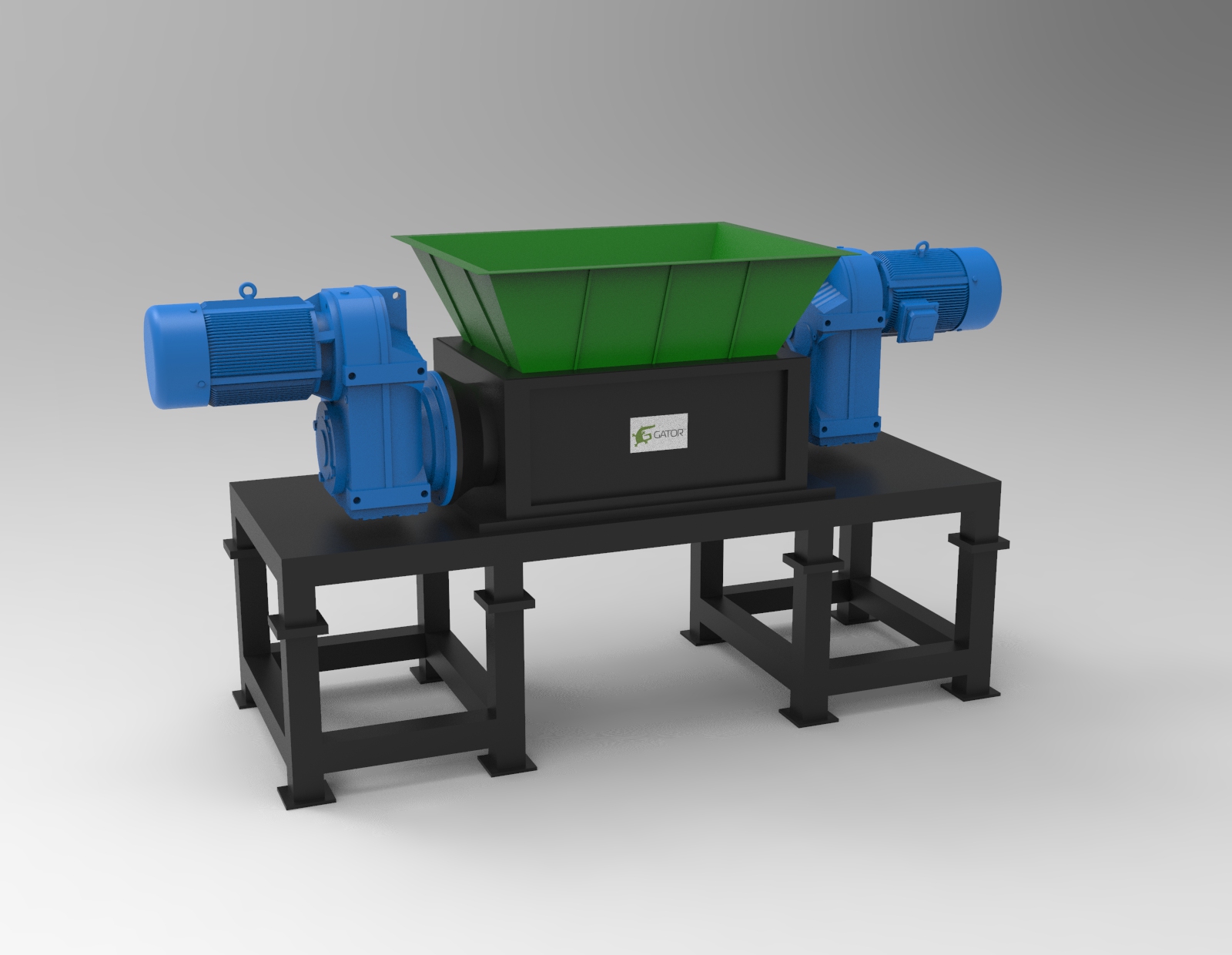 double shaft shredder