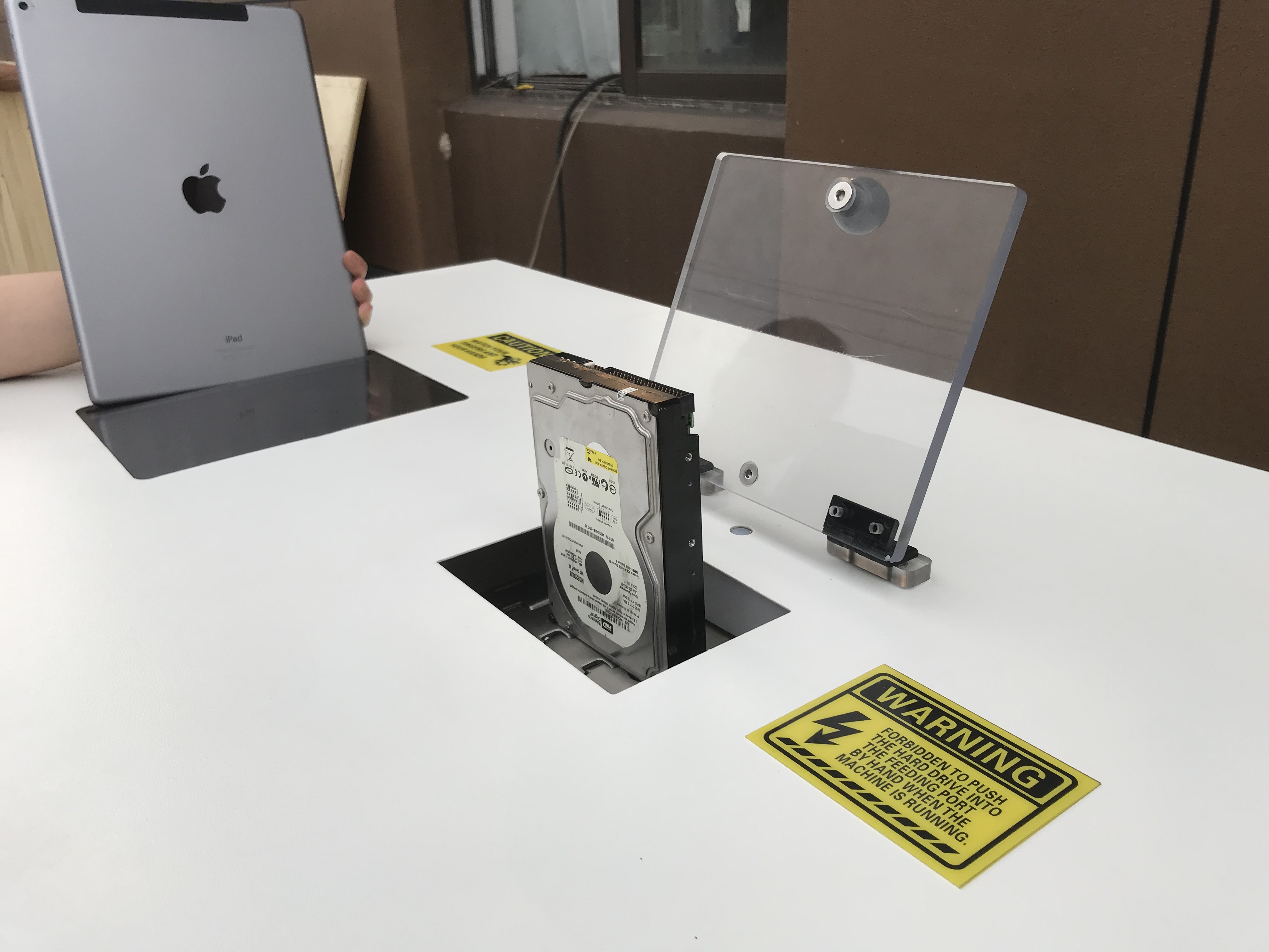 HDD and ipad shredder