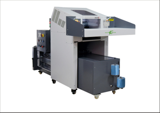 High Volume shredder with baler for paper and cardboard