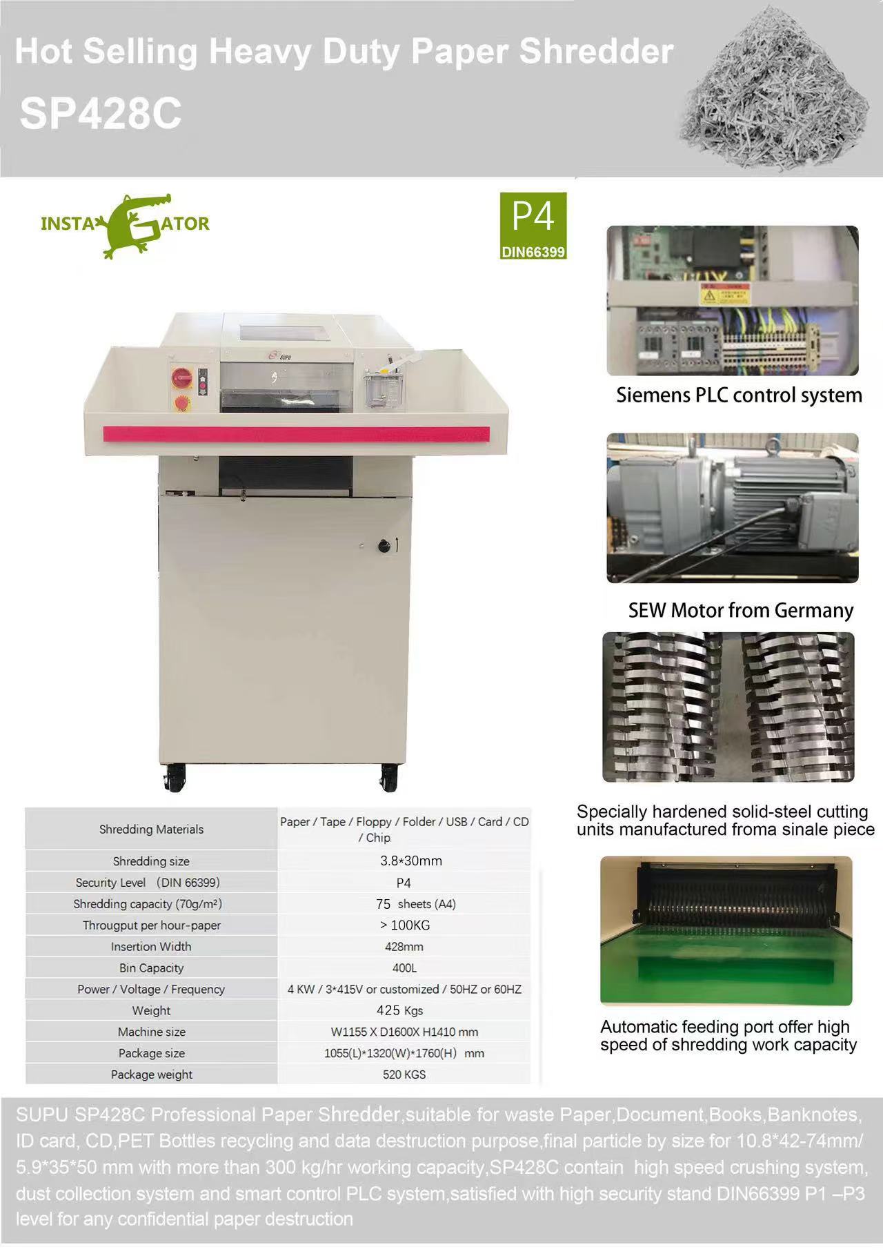 A Large-capacity SIM Card, Cd, Floppy Disk, Hard Disk and Other Material shredder with Low Decibel Noise