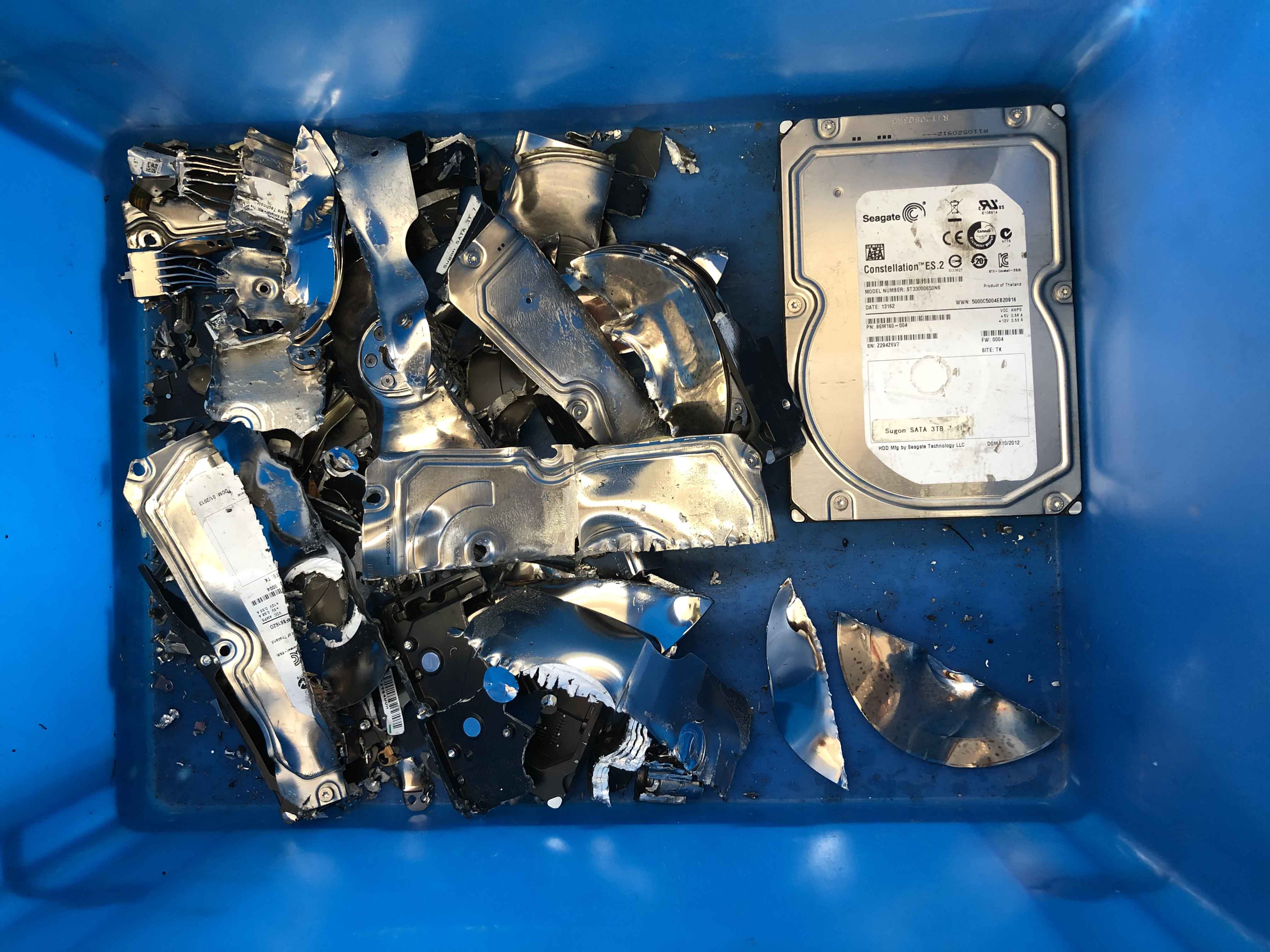 Heavy duty Server hard disk shredder Buy industrial hard disk