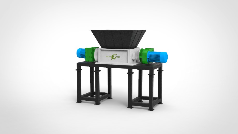 Medical two shaft shredder