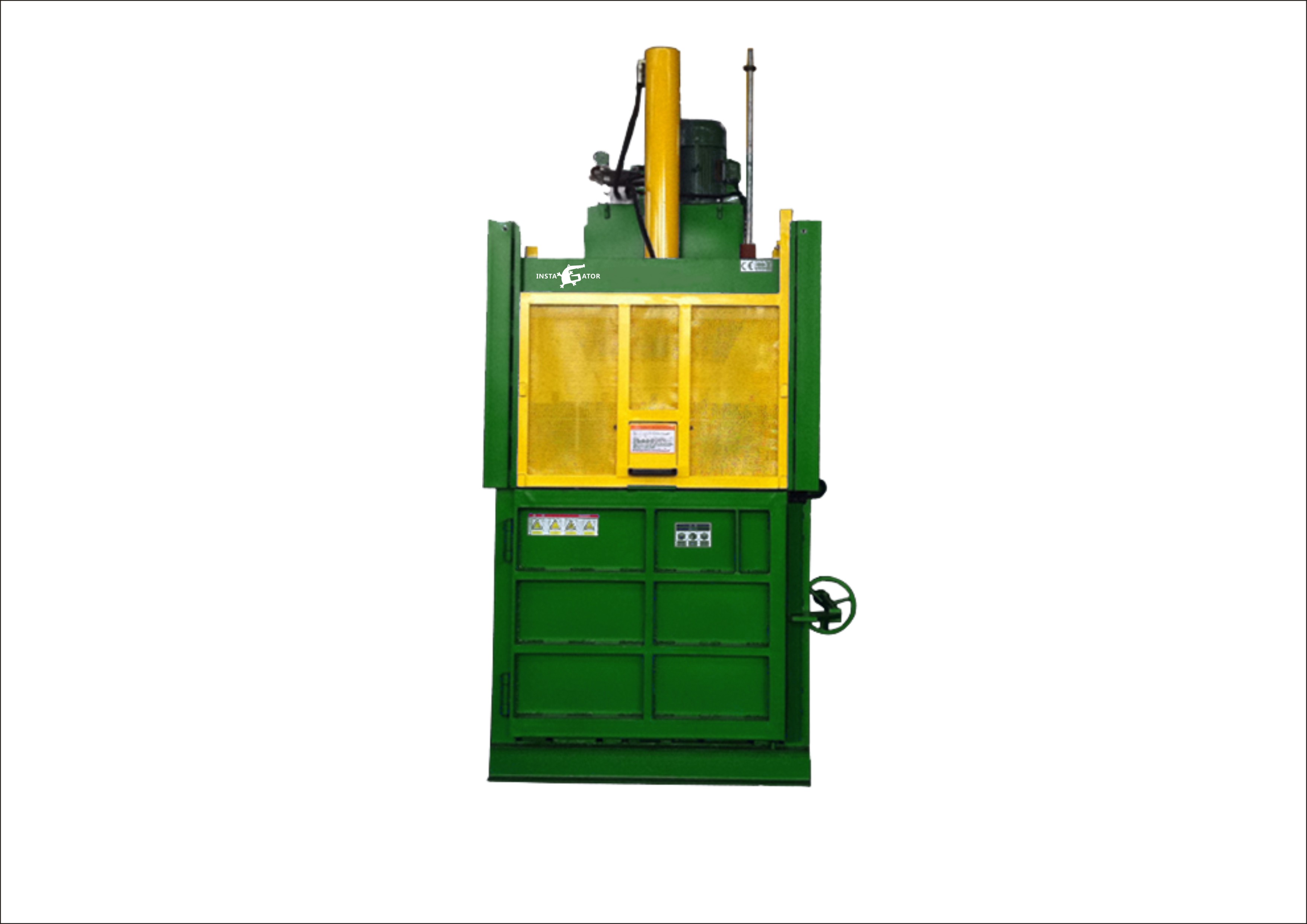 Vertical baling press machine